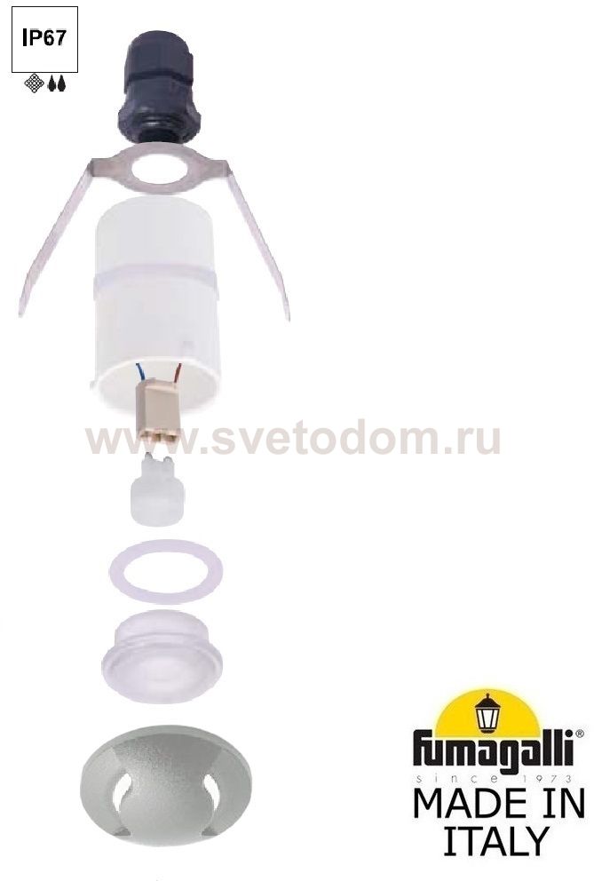 Уличный встраиваемы светильник FUMAGALLI TERESA 2L 2L2.000.000.LXZ1L