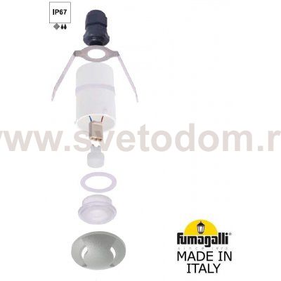 Уличный встраиваемы светильник FUMAGALLI TERESA 2L 2L2.000.000.LXZ1L