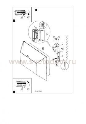 Светильник бра Eglo 91348 SANIA 1