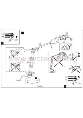 Настольная лампа Eglo 91305 FALKO 1