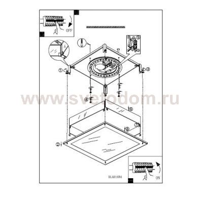 Настенно-потолочный светильник Eglo 91684 LED AURIGA