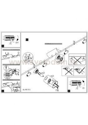 Светильник настено-потолочный PESARO 1 Eglo 91315