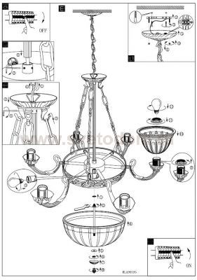 Люстра подвесная Eglo 90595 MONSERRAT
