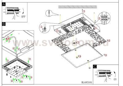 Светильник настенно-потолочный Eglo 92102 ELEANA