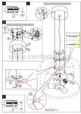 Люстра подвесная Eglo 92397 My choice