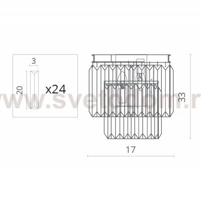 Светильник бра Divinare 3001/01 AP-2 NOVA