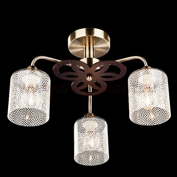 Светильник Eurosvet 30050/3 античная бронза/венге