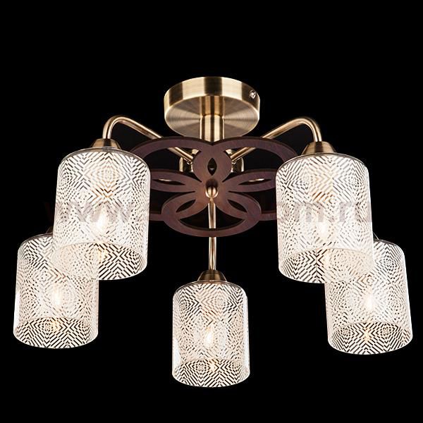 Светильник Eurosvet 30050/5 античная бронза/венге