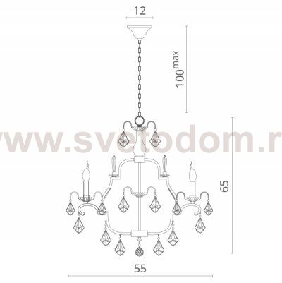Светильник подвесной Divinare 3006/01 LM-5 Stella