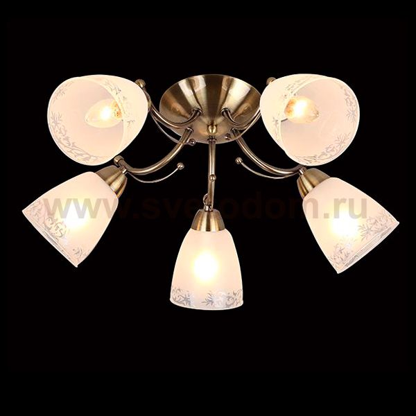 Люстра потолочная Eurosvet 30080/5 античная бронза