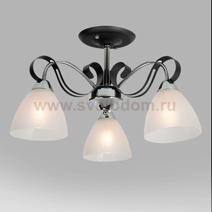 Светильник Eurosvet 30090/3 хром/черный