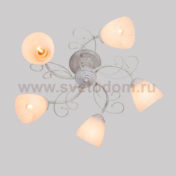 Светильник Eurosvet 30097/5 белый с серебром