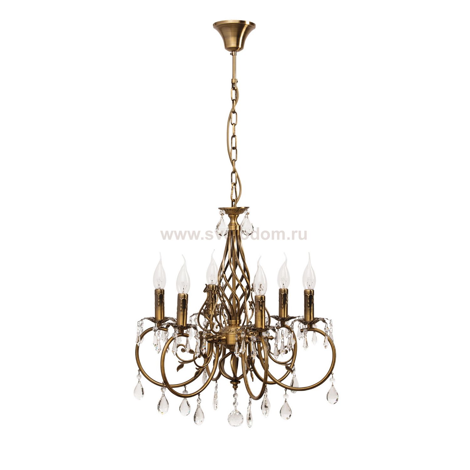 Хрустальная люстра подвесная Mw light 301014206 Свеча