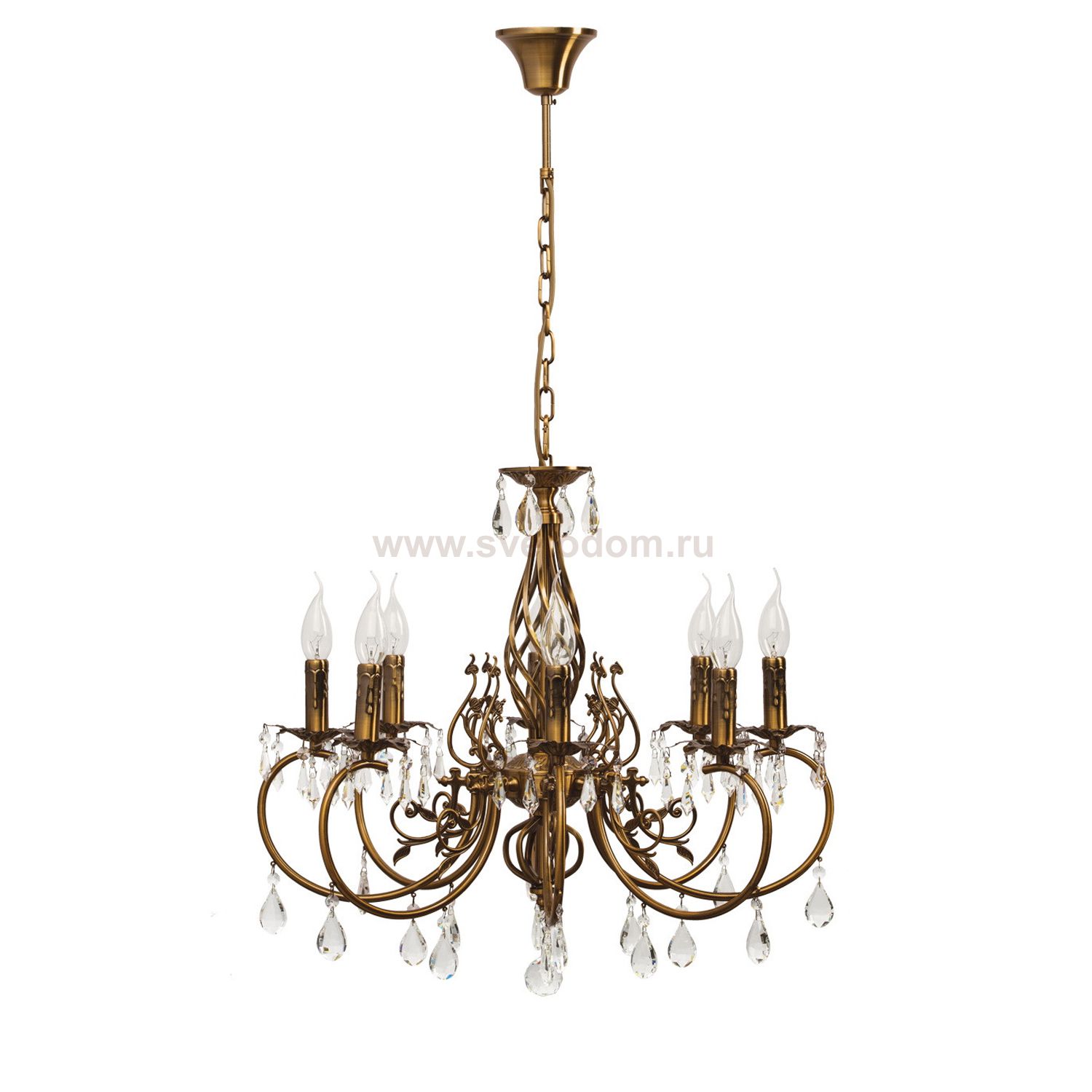 Хрустальная подвесная люстра Mw light 301014308 Свеча