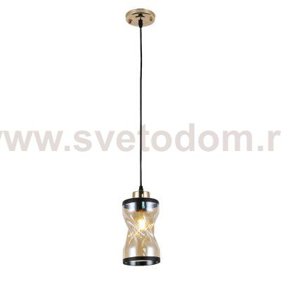 Подвесной светильник 30110/1GD AMB+BK ЭкономСвет