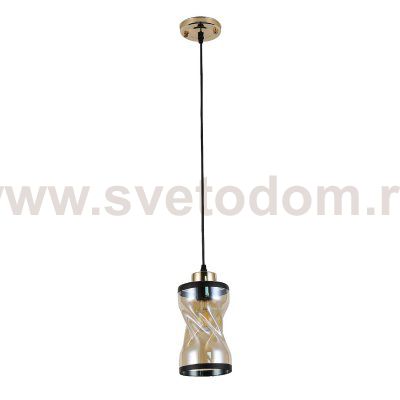 Подвесной светильник 30110/1GD AMB+BK ЭкономСвет