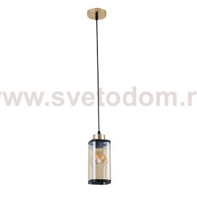Подвесной светильник 30112/1GD AMB+BK ЭкономСвет