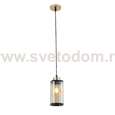 Подвесной светильник 30112/1GD AMB+BK ЭкономСвет