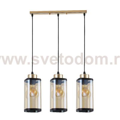 Подвесной светильник 30112/3GD AMB+BK ЭкономСвет