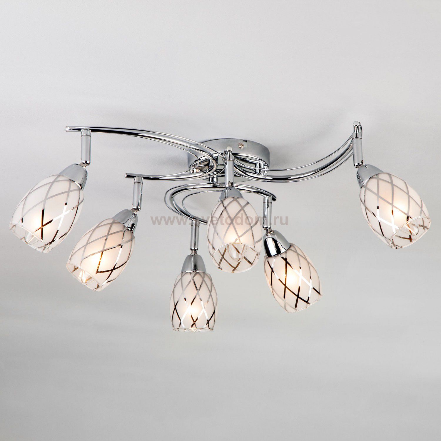 Люстра потолочная Eurosvet 30128/6 хром