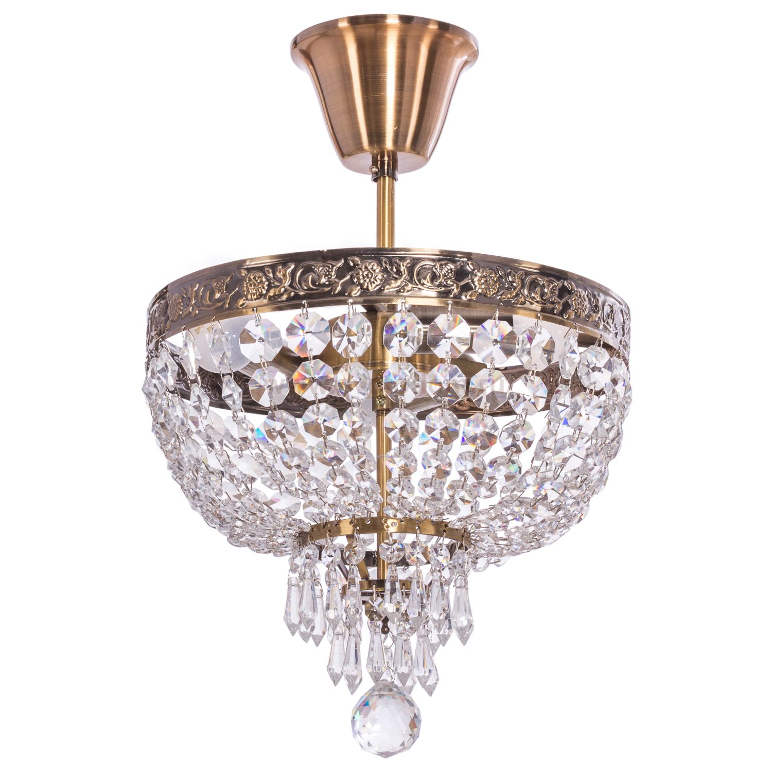 Люстра с хрусталем Экономсвет 301/3AB