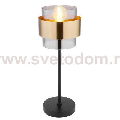 Настольная лампа 30142/1T BK COP+SM ЭкономСвет