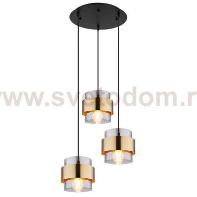 Подвесная люстра 30142/3BK COP+SM ЭкономСвет