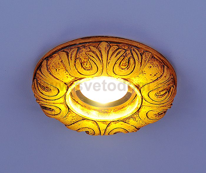 Встраиваемый светильник со светодиодами Elektrostandard 3020 желтая подсветка (YL/Led)