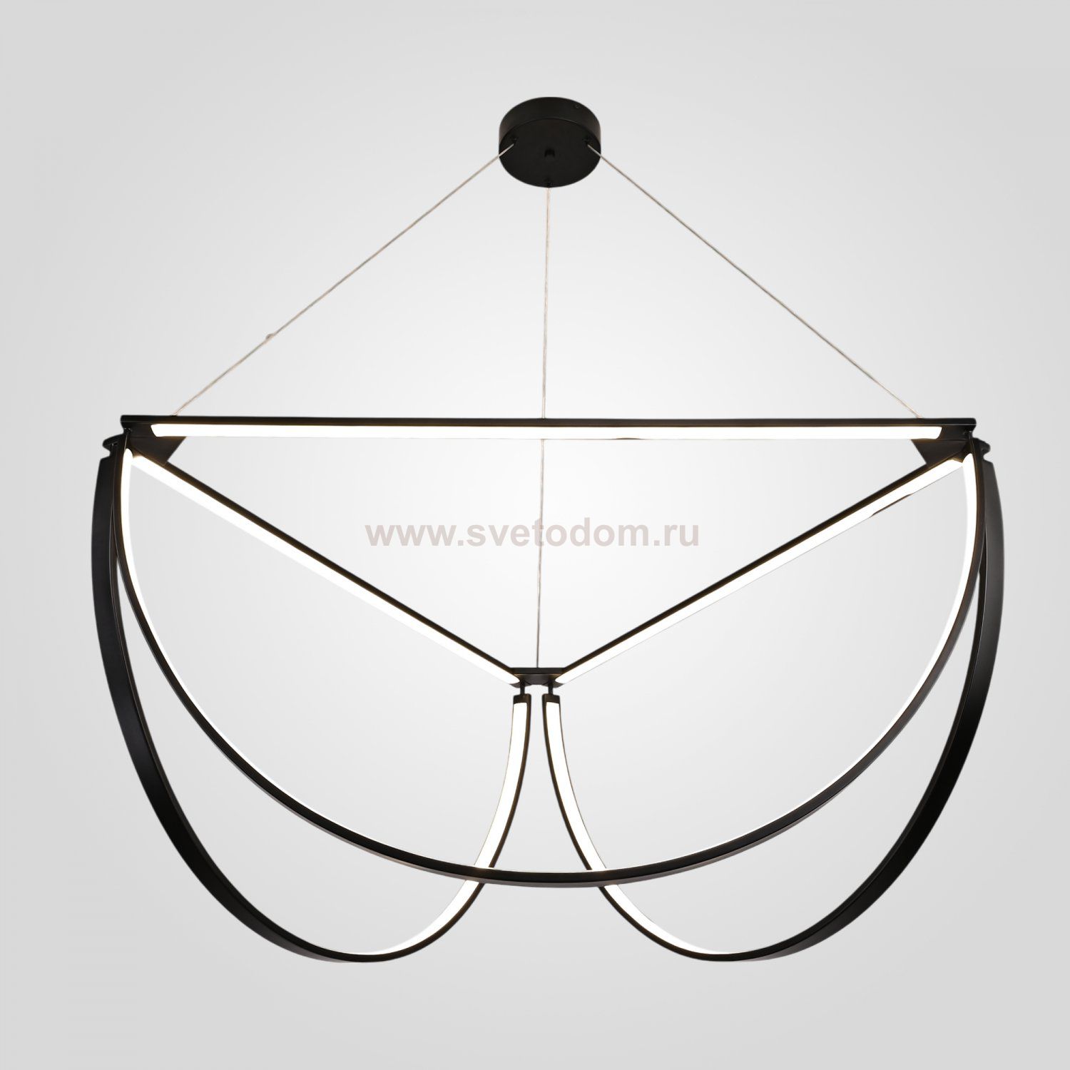 Подвесной Светильник Solana Light 3 Black By Imperiumloft