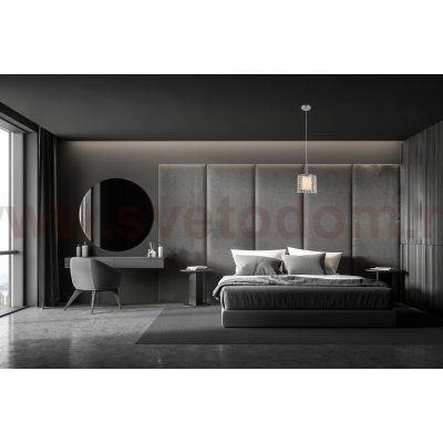 Светильник подвесной (подвес) Rivoli Rosco 3041-201 1 * E27 60 Вт хрусталь модерн