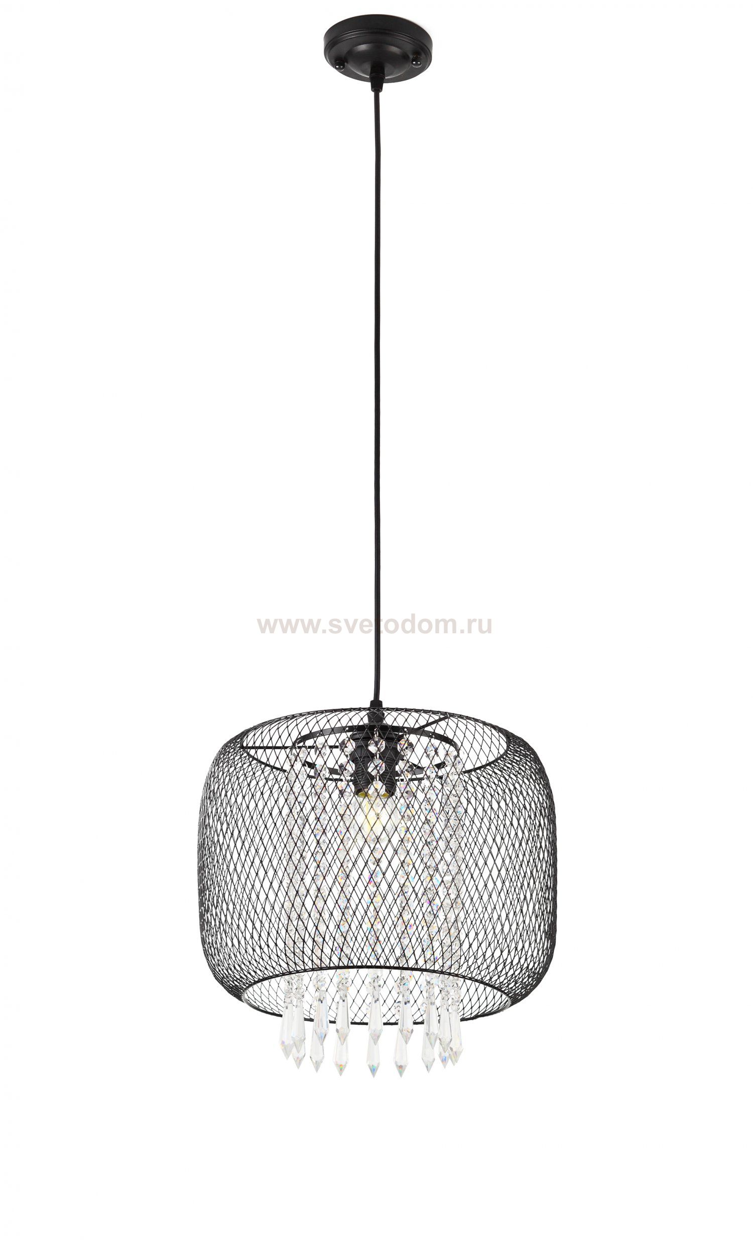 Светильник подвесной (подвес) Rivoli Marro 3042-201 1 * E27 60 Вт хрусталь модерн