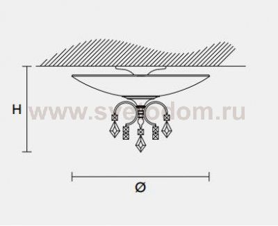 Потолочный светильник Masiero CLASSICA 3050 PL3