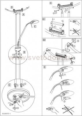 Торшер напольный Eglo 30638 BAYA
