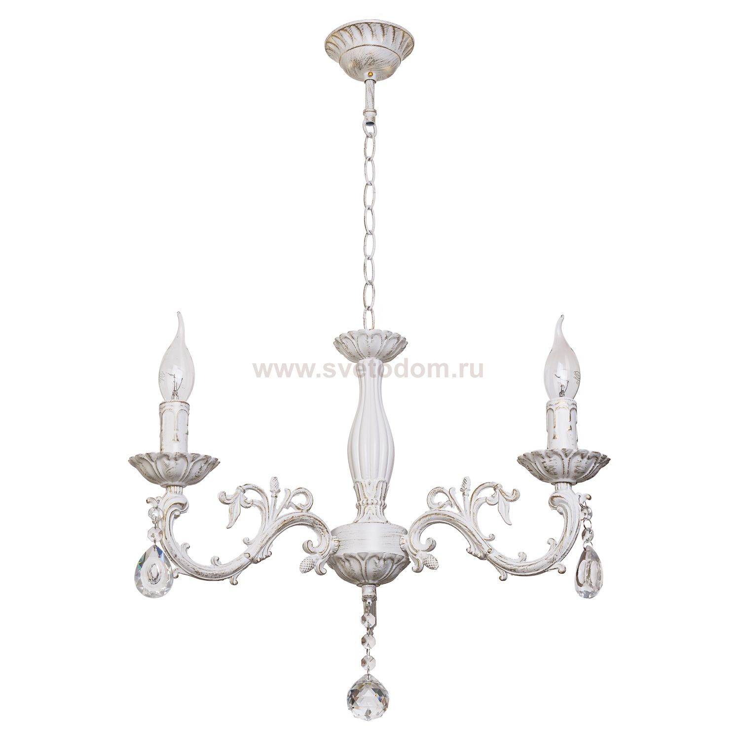 Люстра классическая с хрусталем Экономсвет 30654/3WT