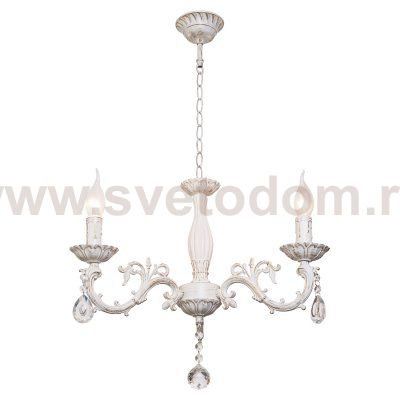 Люстра классическая с хрусталем Экономсвет 30654/3WT