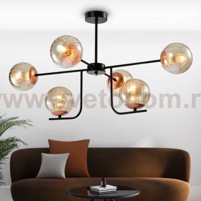 Люстра Rivoli Afina 3076-306 6 х E14 40 Вт модерн