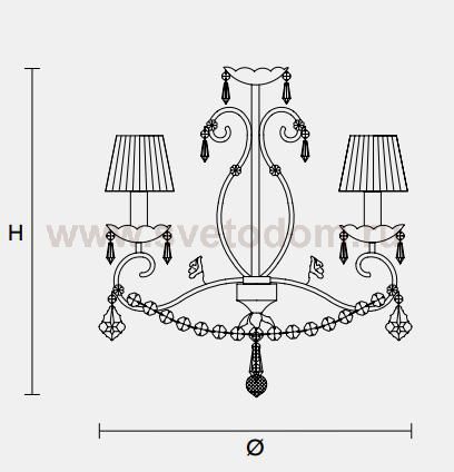 Подвесной светильник Masiero CLASSICA 3089 3