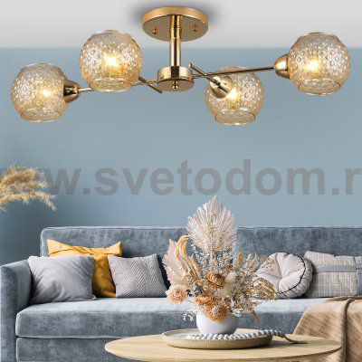 Люстра Rivoli Amalia 3090-304 4 * Е27 40 Вт модерн