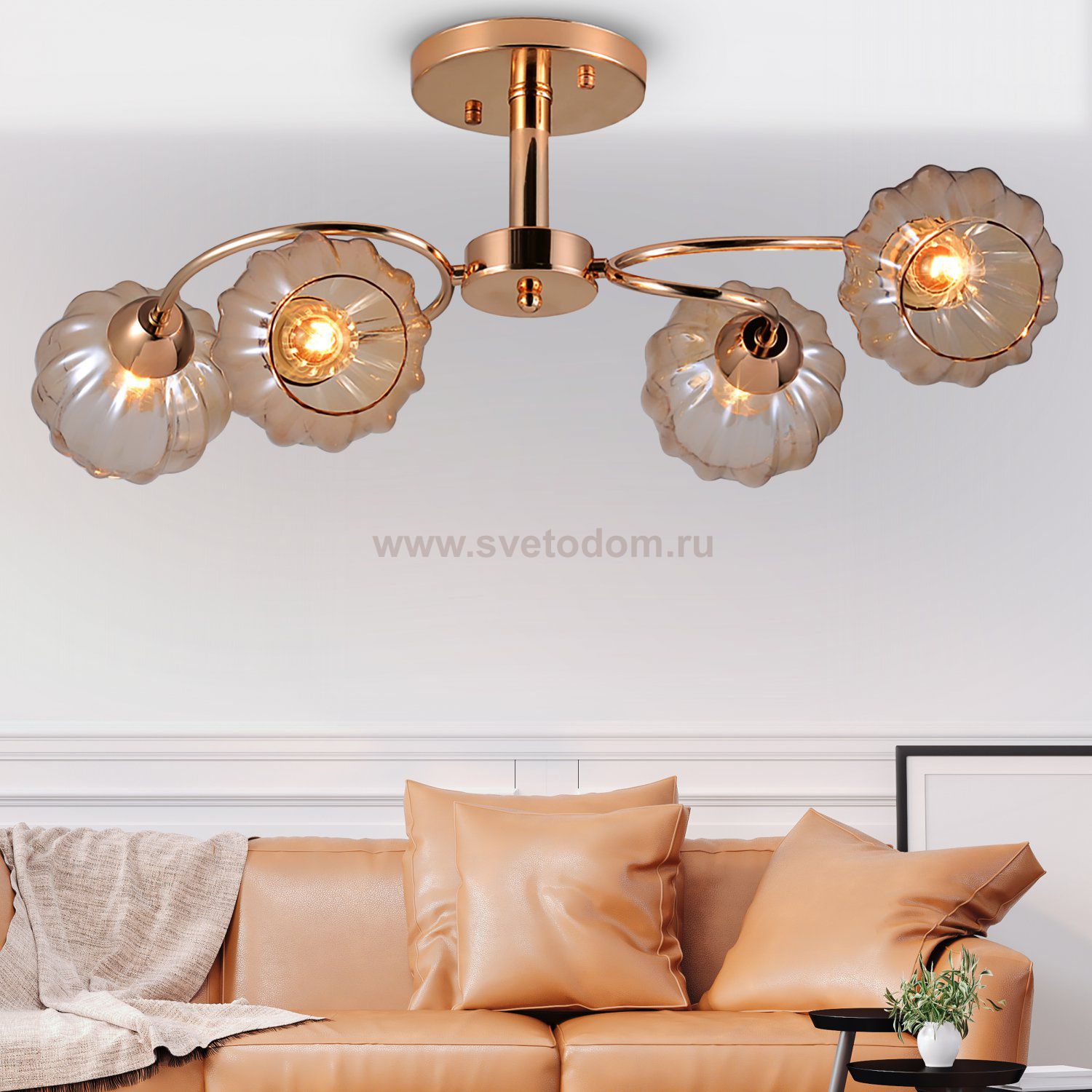 Люстра Rivoli Dorothea 3093-304 4 * Е27 40 Вт модерн