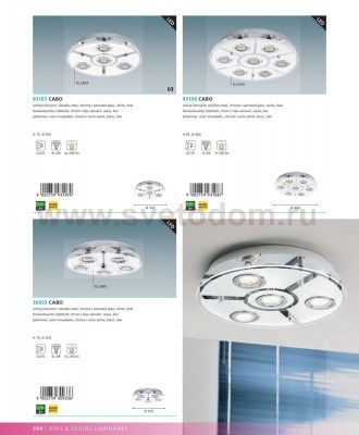 Настенно-потолочный светильник Eglo 30933 CABO