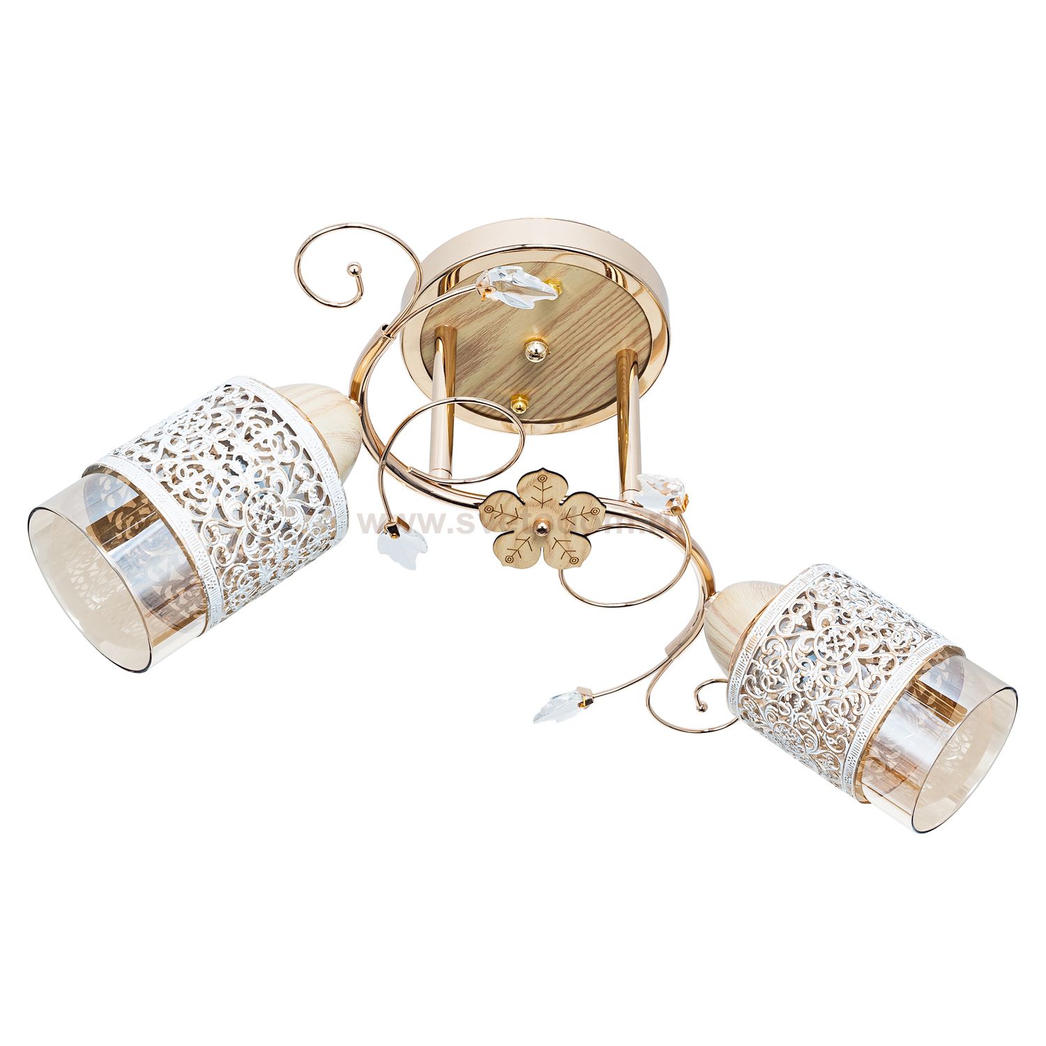 Светильник ЭкономСвет 3101T/2FGD CL+WT