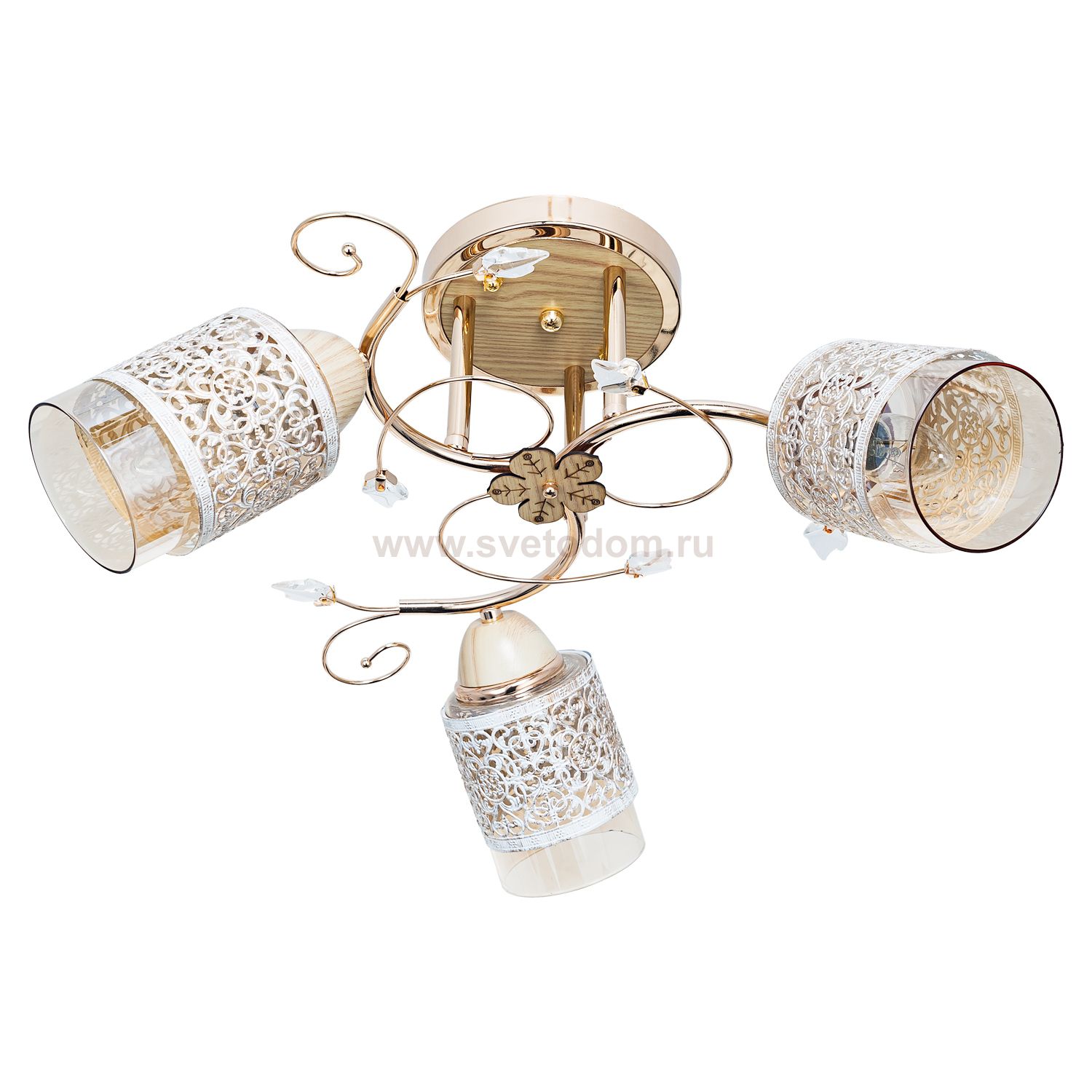 Светильник ЭкономСвет 3101T/3FGD CL+WT