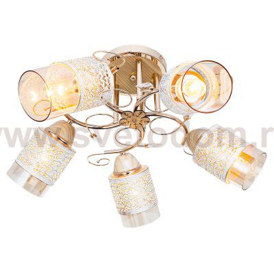 Светильник ЭкономСвет 3101T/5FGD CL+WT