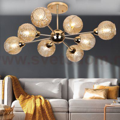 Люстра Rivoli Heidi 3106-308 8 * Е27 60 Вт модерн