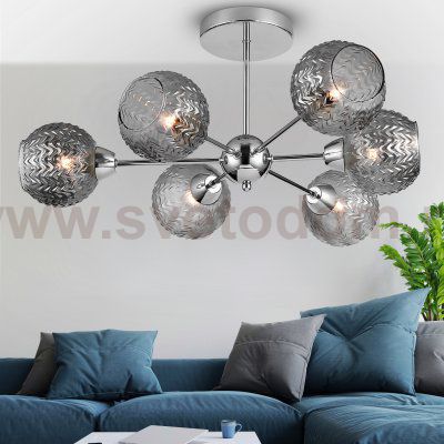 Люстра Rivoli Hiltrude 3107-306 6 * Е27 60 Вт модерн