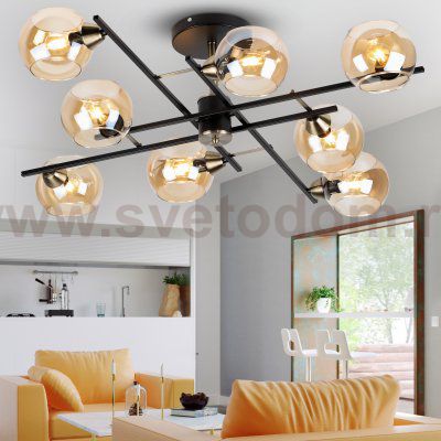Люстра Rivoli Hannelore 3109-308 8 * Е14 40 Вт модерн