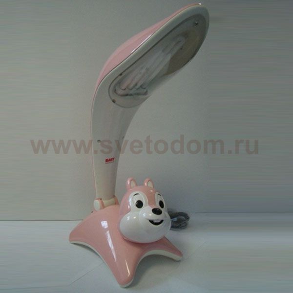 Светильник настольный Compak Белка МТ-3118В розовый