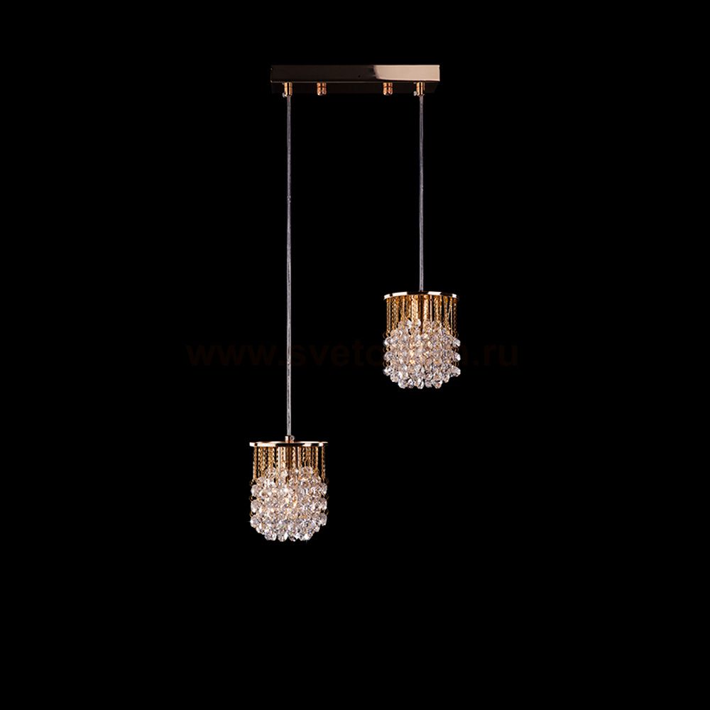 Светильник Eurosvet 3121/2 золото/прозрачный хрусталь