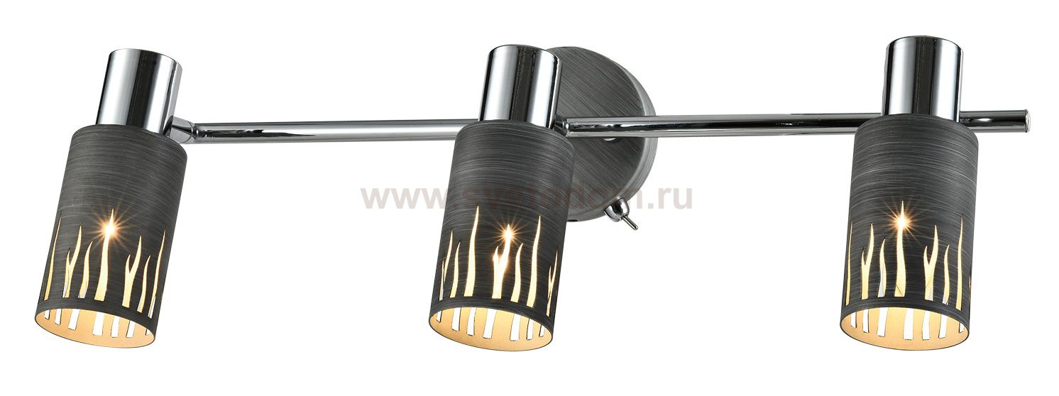 Светильник настенно-потолочный спот Rivoli Lethe 3123-303 3 х Е14 40 Вт поворотный модерн с выключателем