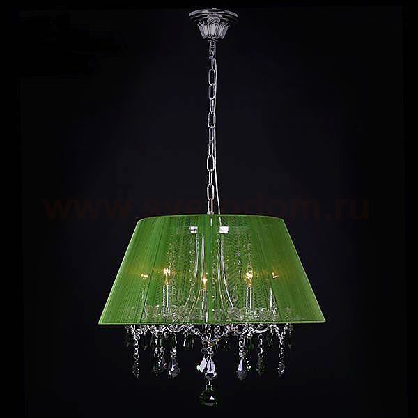 Люстра Eurosvet 3125/5 хром/зелёный Strotskis